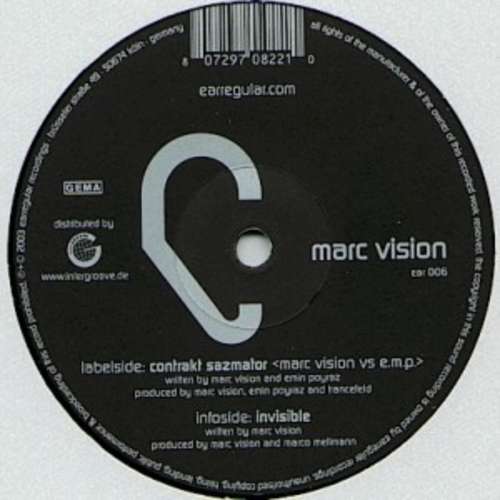 Cover Marc Vision - Contrakt Sazmator / Invisible (12) Schallplatten Ankauf