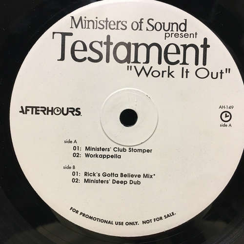 Cover Testament - Work It Out (12, Promo) Schallplatten Ankauf