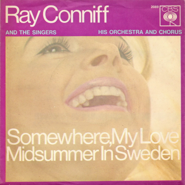 Cover Ray Conniff - Somewhere, My Love / Midsummer In Sweden (7, Single) Schallplatten Ankauf