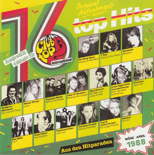 Cover Various - Die Internationalen Top Hits März/April 1988 (LP, Comp) Schallplatten Ankauf