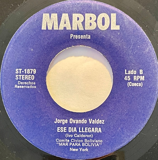 Cover Jorge Ovando Valdez - Cancion Para Un Amanecer / Ese Dia Llegara  (7, Single) Schallplatten Ankauf