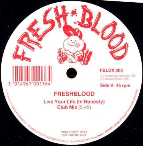 Cover Freshblood - Live Your Life (In Honesty) (12, Promo) Schallplatten Ankauf