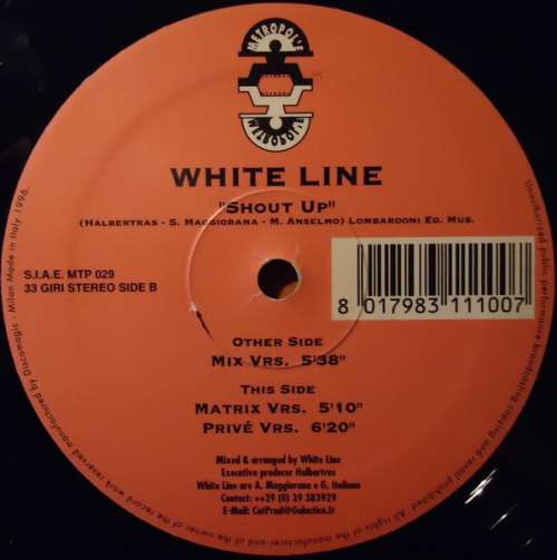 Cover White Line (2) - Shout Up (12) Schallplatten Ankauf