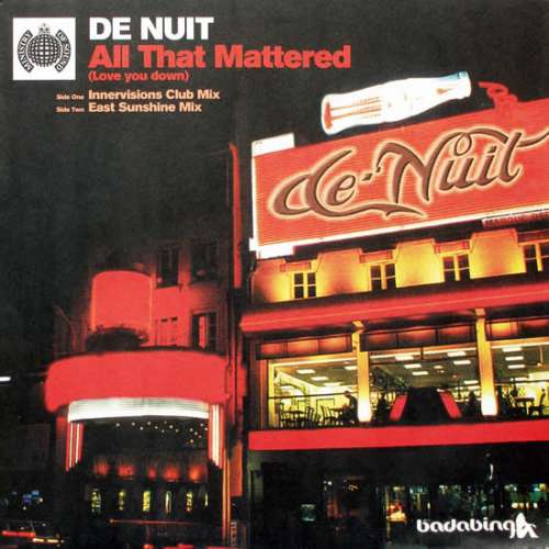 Cover De Nuit - All That Mattered (Love You Down) (12) Schallplatten Ankauf
