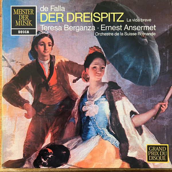 Cover DeFalla* - Teresa Berganza, Ernest Ansermet, Orchestre De La Suisse Romande* - Der Dreispitz / La Vida Breve (LP, Album) Schallplatten Ankauf