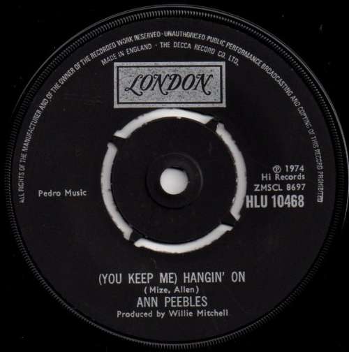 Cover Ann Peebles - (You Keep Me) Hangin' On (7) Schallplatten Ankauf
