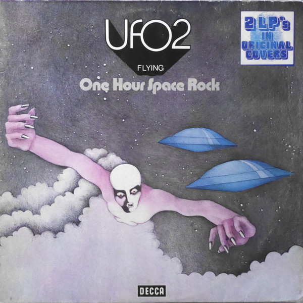 Cover UFO (5) - Fying One Hour Space Rock (2xLP, Comp, RE) Schallplatten Ankauf