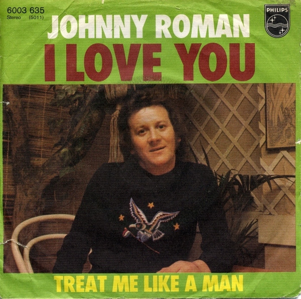 Cover Johnny Roman - I Love You (7, Single) Schallplatten Ankauf