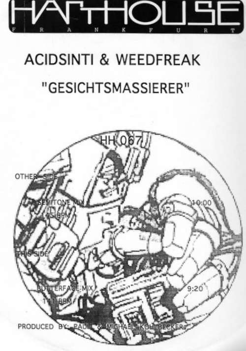Cover Acidsinti & Weedfreak - Gesichtsmassierer (12, Promo) Schallplatten Ankauf