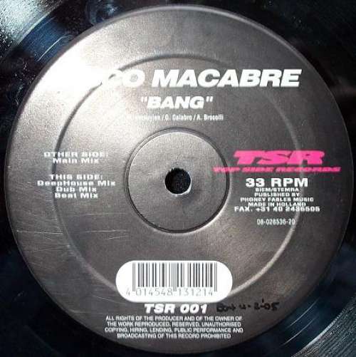 Cover Disco Macabre - Bang (12) Schallplatten Ankauf