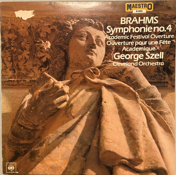 Cover Johannes Brahms, George Szell, The Cleveland Orchestra - Symphony No. 4; Academic Festival Overture (LP) Schallplatten Ankauf