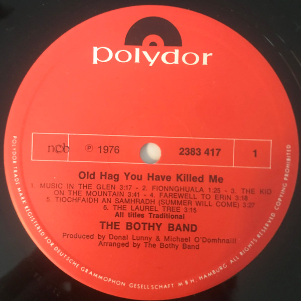 Cover The Bothy Band - Old Hag You Have Killed Me (LP, Album) Schallplatten Ankauf