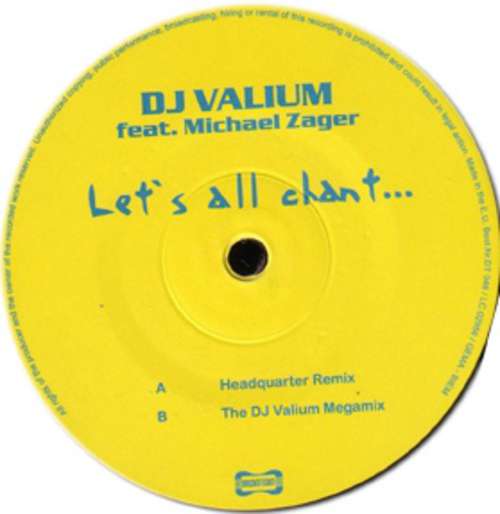 Cover DJ Valium - Let's All Chant...(Part 2) (12) Schallplatten Ankauf