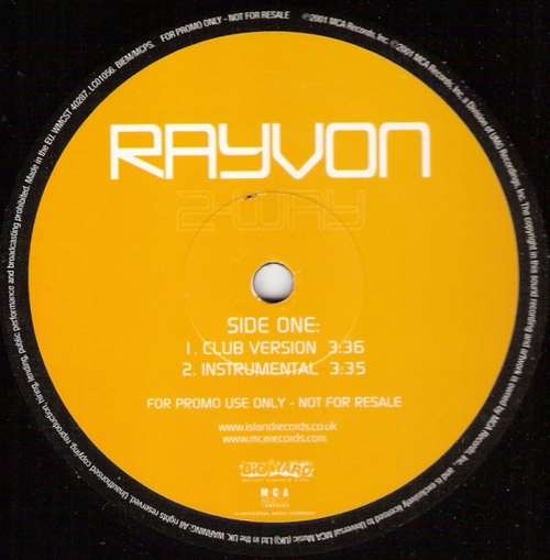 Cover Rayvon - 2-Way (12, Promo) Schallplatten Ankauf