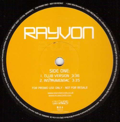 Cover Rayvon - 2-Way (12, Promo) Schallplatten Ankauf