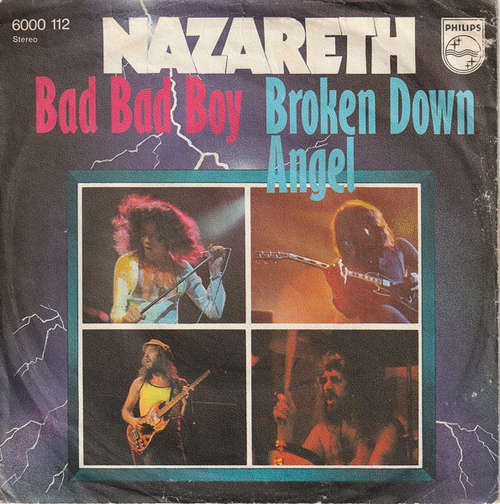 Cover Nazareth (2) - Bad Bad Boy / Broken Down Angel (7, Single) Schallplatten Ankauf