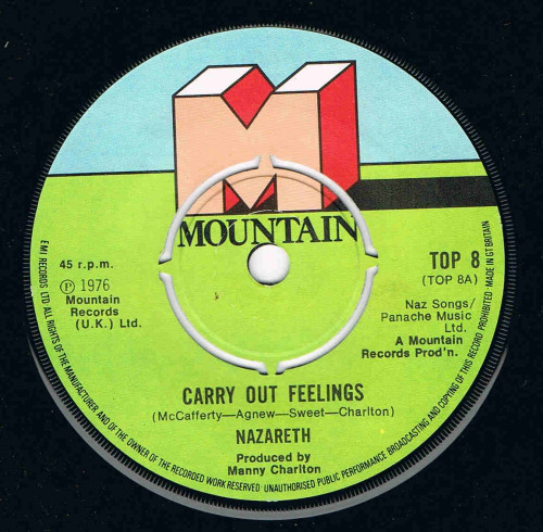 Cover Nazareth (2) - Carry Out Feelings (7, Single) Schallplatten Ankauf