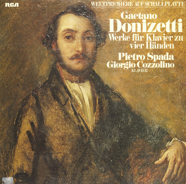 Cover Gaetano Donizetti, Pietro Spada, Giorgio Cozzolino - Werke für Klavier zu vier Händen (LP) Schallplatten Ankauf