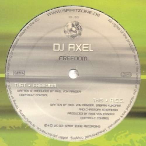 Cover DJ Axel - Freedom (12) Schallplatten Ankauf
