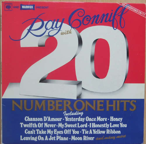 Cover Ray Conniff - 20 Number One Hits (LP, Comp) Schallplatten Ankauf