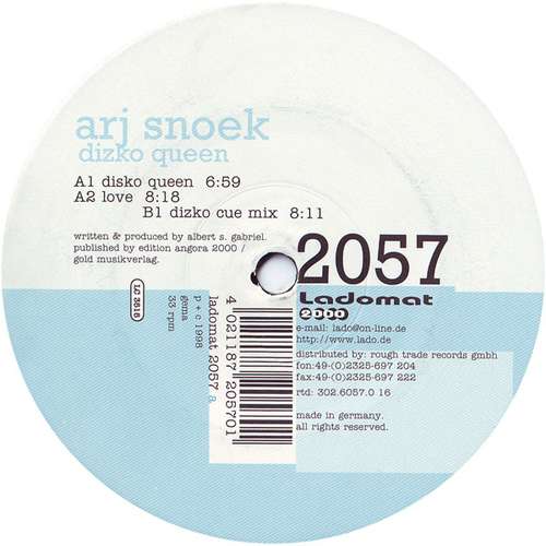 Cover Arj Snoek - Dizko Queen (12) Schallplatten Ankauf