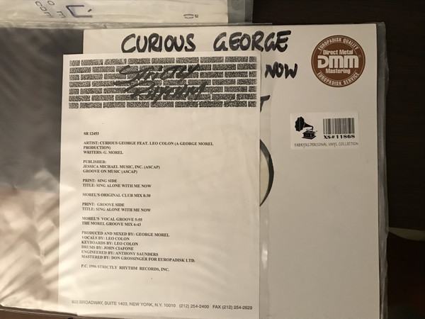 Cover Curious George Featuring Leo Colon - Sing Along With Me Now (12, Promo, W/Lbl) Schallplatten Ankauf