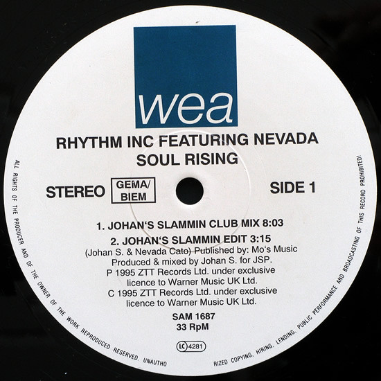 Cover Rhythm Inc. Featuring Nevada (16) - Soul Rising (2x12) Schallplatten Ankauf