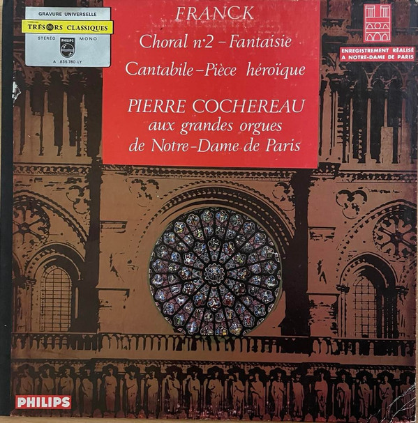 Cover César Franck ,Franck Pierre Cochereau - Aux Grandes Orgues De Notre-Dame De Paris (LP) Schallplatten Ankauf