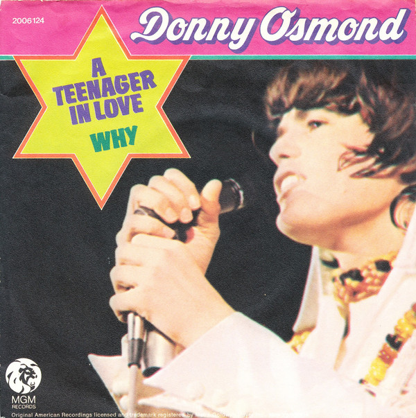 Cover Donny Osmond - A Teenager In Love / Why (7, Single) Schallplatten Ankauf