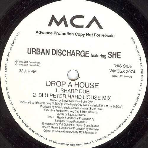 Bild Urban Discharge Featuring She (9) - Wanna Drop A House (On That Bitch) (12, Promo) Schallplatten Ankauf