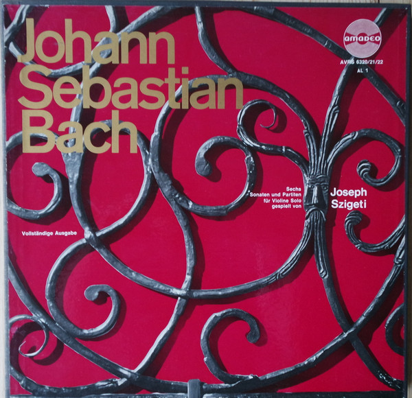 Cover Johann Sebastian Bach, Joseph Szigeti - Sechs Sonaten Und Partitas Für Violine Solo (3xLP, Album, Mono + Box) Schallplatten Ankauf