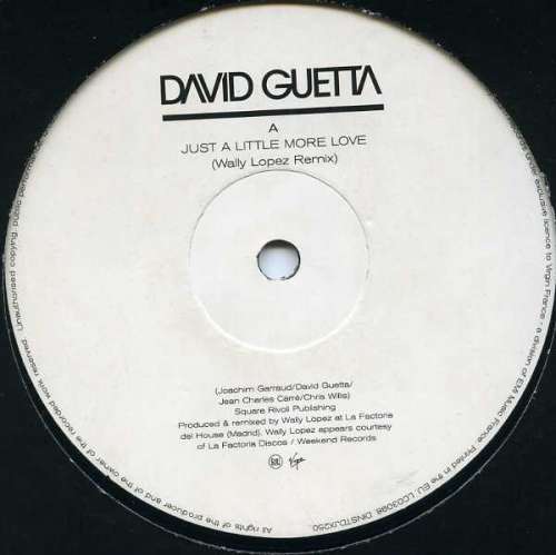 Cover David Guetta - Just A Little More Love (12) Schallplatten Ankauf