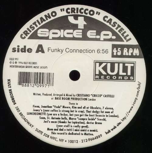 Cover 4 Spice E.P. Schallplatten Ankauf