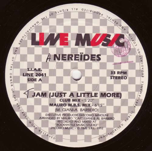 Cover Nereïdes - Jam (Just A Little More) (12) Schallplatten Ankauf