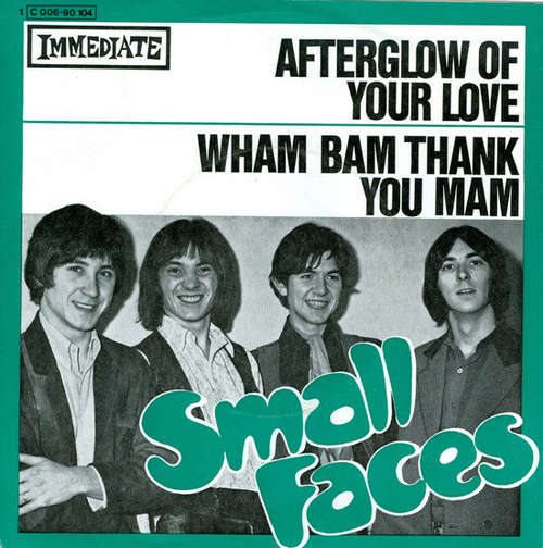 Cover Small Faces - Afterglow Of Your Love / Wham Bam Thank You Mam (7, Single) Schallplatten Ankauf