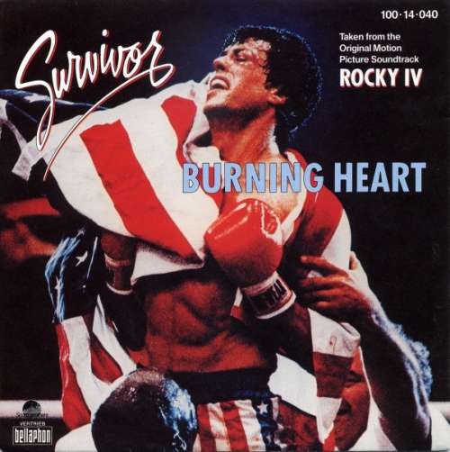 Cover Survivor - Burning Heart (7, Single) Schallplatten Ankauf
