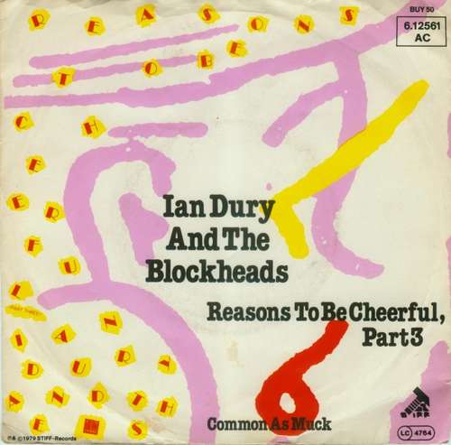 Cover Ian Dury And The Blockheads - Reasons To Be Cheerful, Part 3 (7, Single) Schallplatten Ankauf