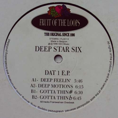 Cover Deep Star Six - DAT 1 EP (12) Schallplatten Ankauf