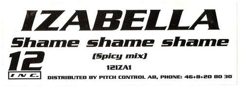 Cover Izabella - Shame Shame Shame (Spicy Mix) (12) Schallplatten Ankauf