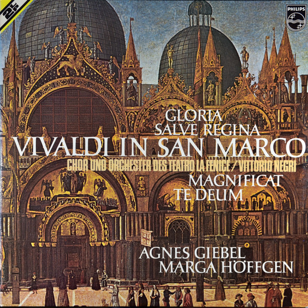 Cover Vivaldi* - Agnes Giebel - Marga Höffgen, Chor* Und Orchester Des Teatro La Fenice* / Vittorio Negri - Vivaldi In San Marco - Gloria - Salve Regina - Magnificat - Te Deum (2xLP, Album, RE, Gat) Schallplatten Ankauf