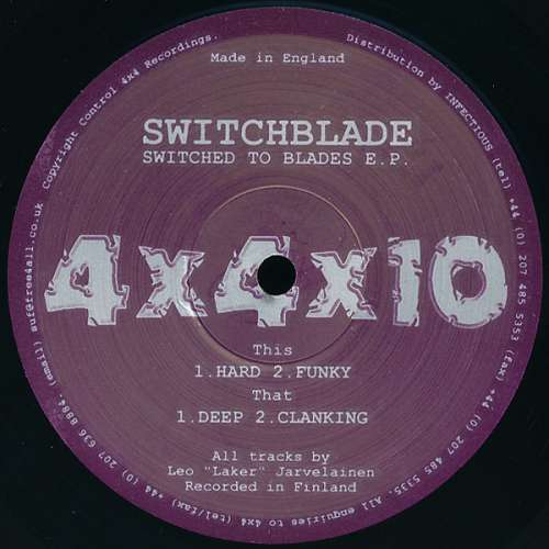 Cover Switchblade - Switched To Blades E.P. (12, EP) Schallplatten Ankauf