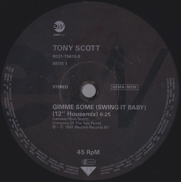 Cover Tony Scott - Gimme Some (Swing It Baby) (12) Schallplatten Ankauf