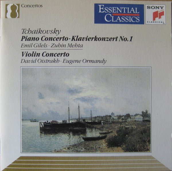 Cover Tchaikovsky* : Emil Gilels • Zubin Mehta • David Oistrakh* • Eugene Ormandy - Piano Concerto • Klavierkonzert No. 1 / Violin Concerto (CD, Comp, RM) Schallplatten Ankauf
