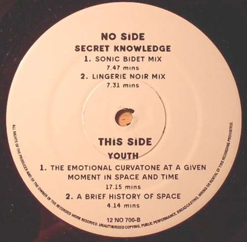 Cover Secret Knowledge V Youth - The McLaren Mixes (12, Maxi) Schallplatten Ankauf