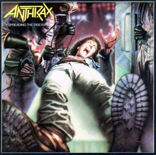 Cover Anthrax - Spreading The Disease (LP, Album) Schallplatten Ankauf