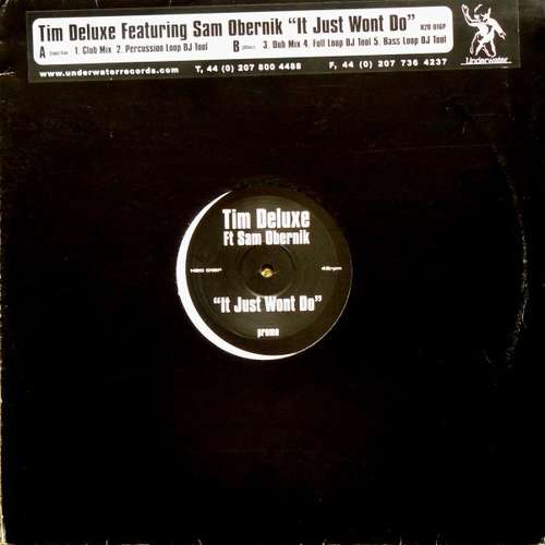 Cover Tim Deluxe Ft Sam Obernik - It Just Won't Do (12, Promo) Schallplatten Ankauf