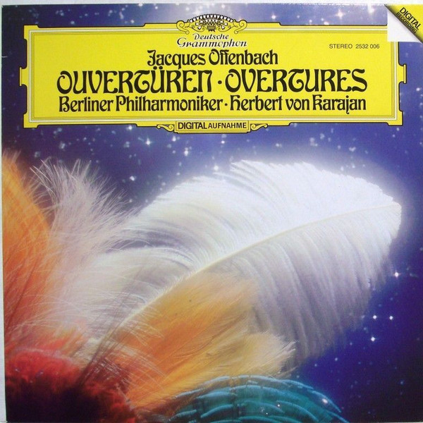 Cover Jacques Offenbach, Berliner Philharmoniker • Herbert Von Karajan - Ouvertüren = Overtures (LP) Schallplatten Ankauf
