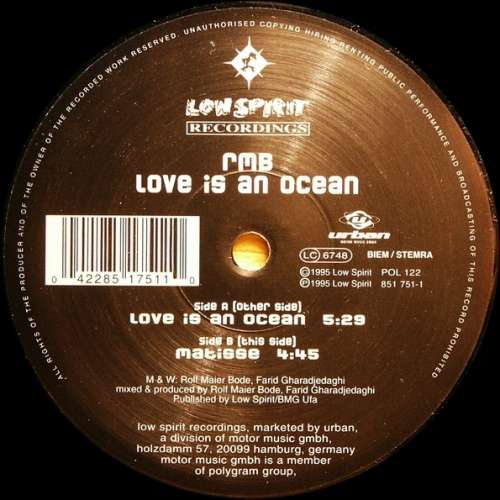 Cover RMB - Love Is An Ocean (12) Schallplatten Ankauf