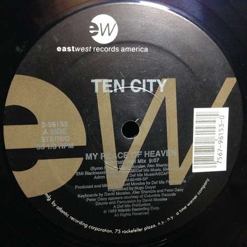 Cover Ten City - My Peace Of Heaven (12) Schallplatten Ankauf