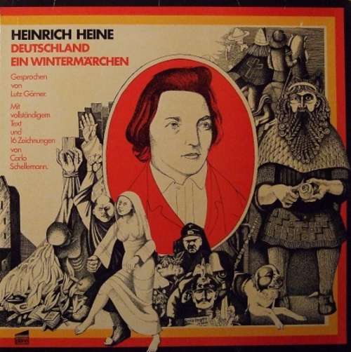 Cover Lutz Görner Spricht Heinrich Heine - Deutschland - Ein Wintermärchen (2xLP, Album) Schallplatten Ankauf